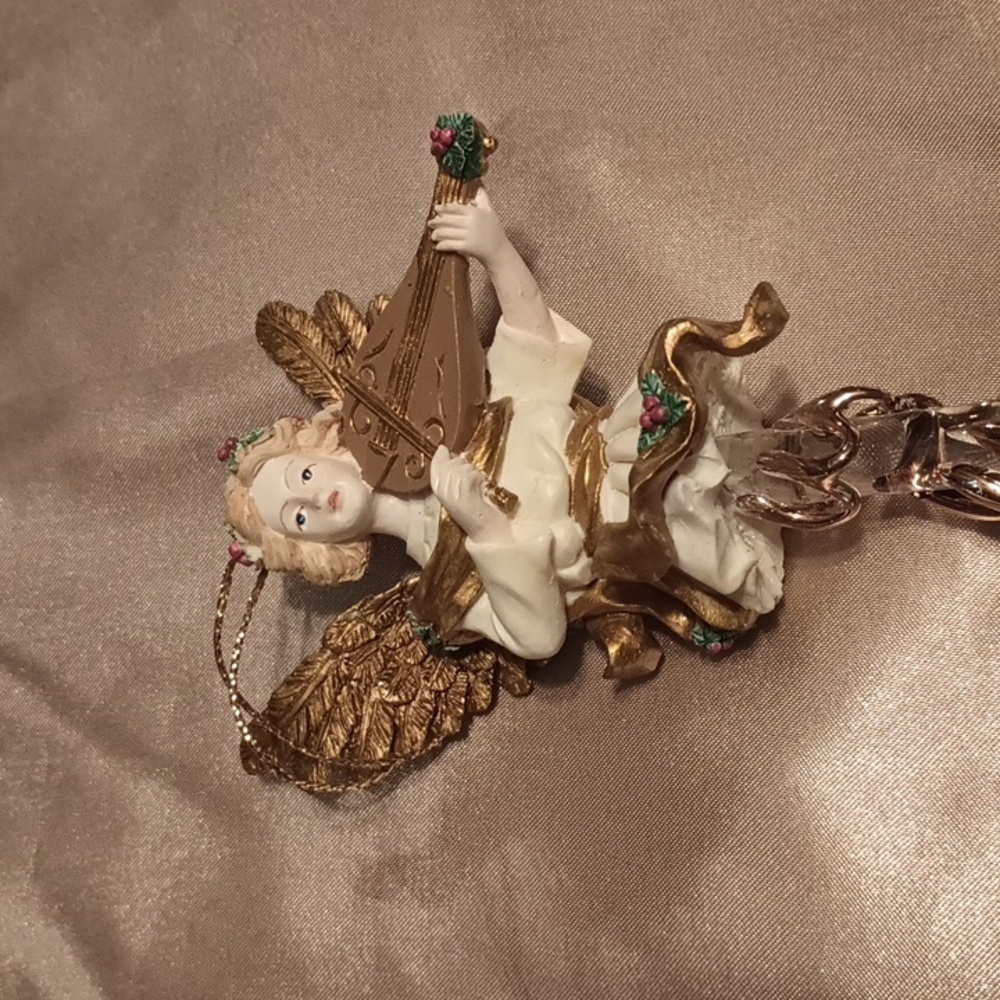 Angel Icicle Ornament with Gold Wings